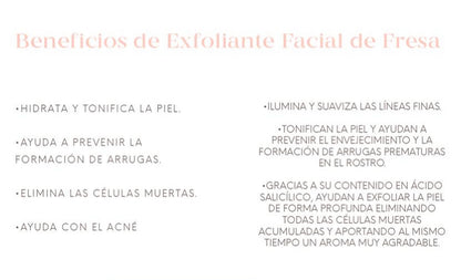 Exfoliante Facial de Fresa